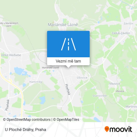 U Ploché Dráhy mapa
