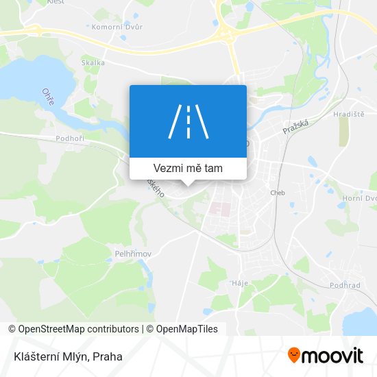 Klášterní Mlýn mapa