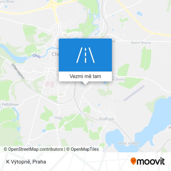 K Výtopně mapa
