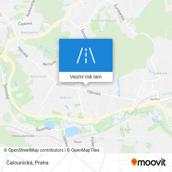 Čalounická mapa