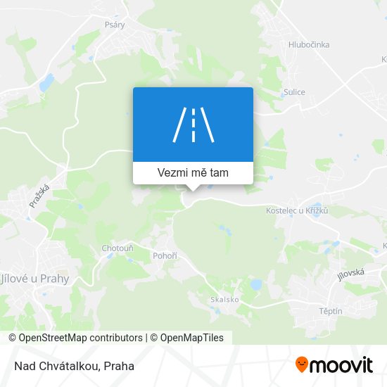 Nad Chvátalkou mapa