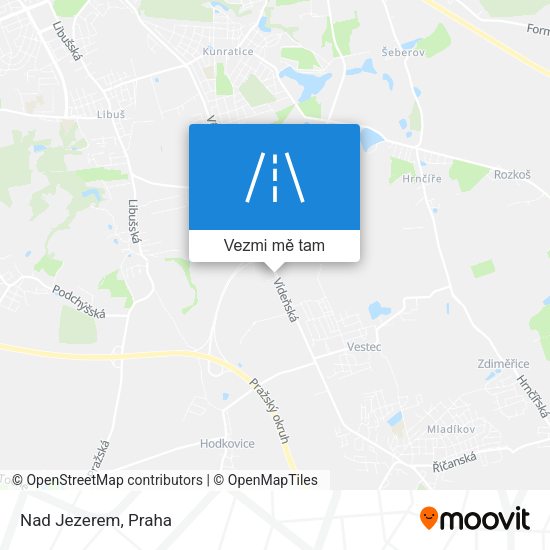 Nad Jezerem mapa