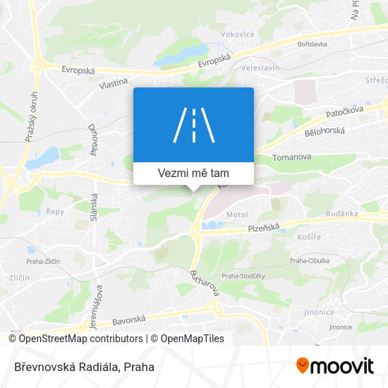 Břevnovská Radiála mapa