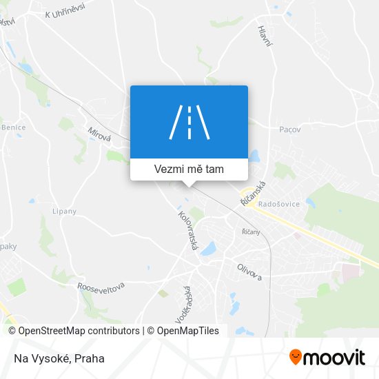 Na Vysoké mapa