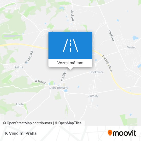 K Vinicím mapa