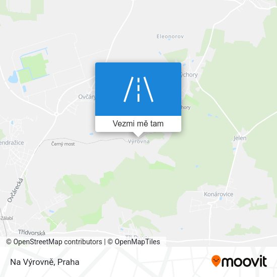 Na Výrovně mapa