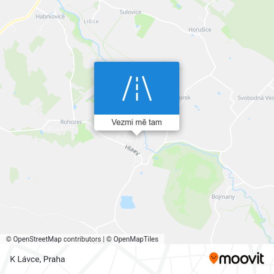 K Lávce mapa