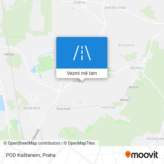 POD Kaštanem mapa
