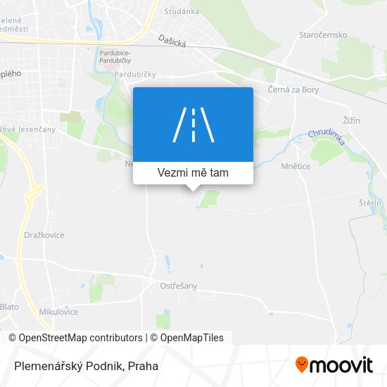 Plemenářský Podnik mapa
