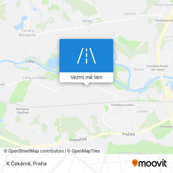 K Čekárně mapa
