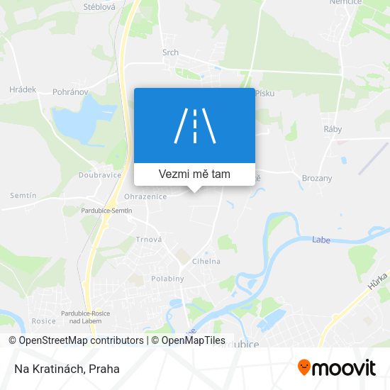 Na Kratinách mapa