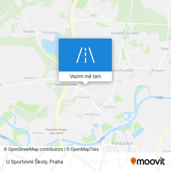 U Sportovní Školy mapa