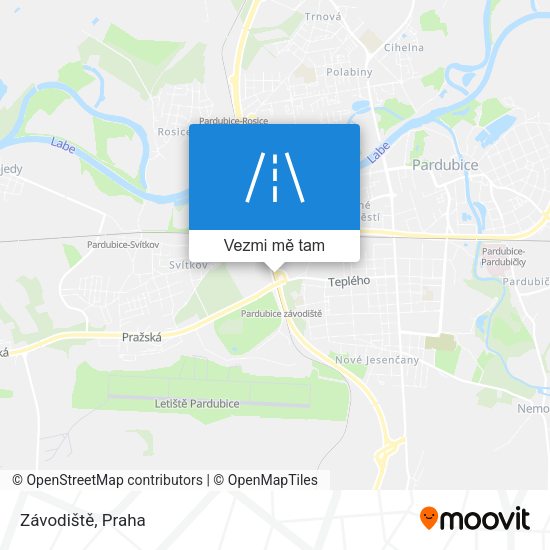 Závodiště mapa