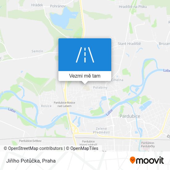 Jiřího Potůčka mapa
