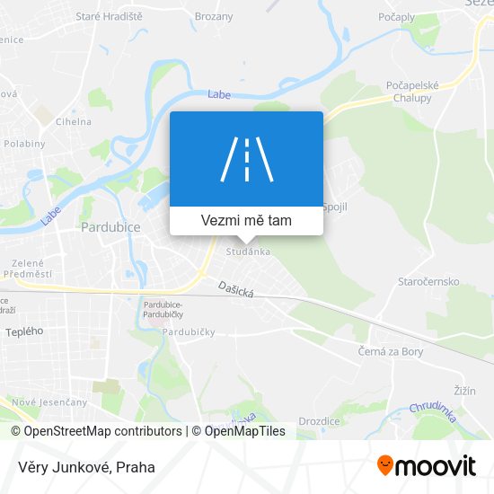 Věry Junkové mapa