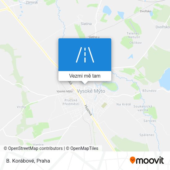 B. Korábové mapa