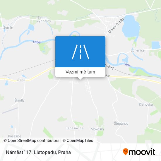 Náměstí 17. Listopadu mapa