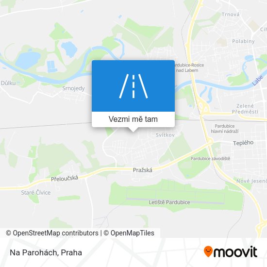 Na Parohách mapa