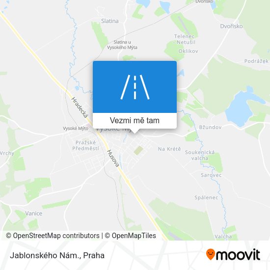 Jablonského Nám. mapa