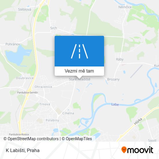 K Labišti mapa