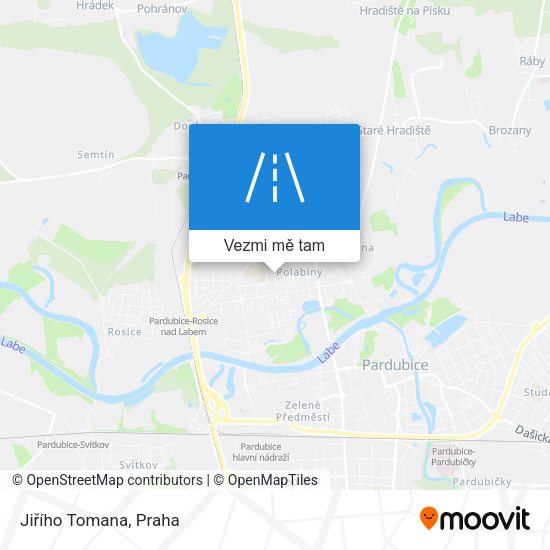 Jiřího Tomana mapa