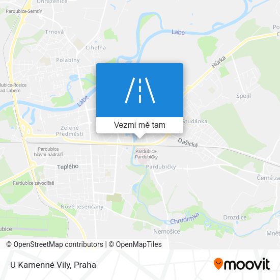 U Kamenné Vily mapa
