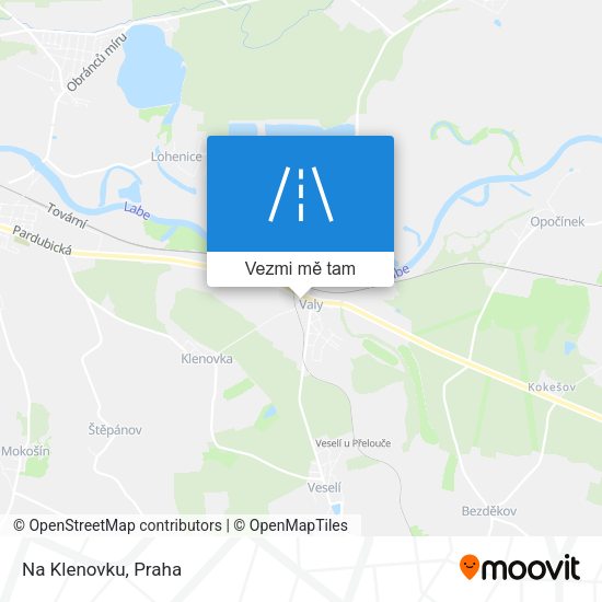 Na Klenovku mapa