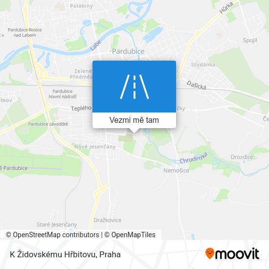 K Židovskému Hřbitovu mapa