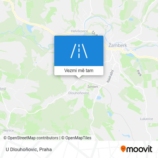 U Dlouhoňovic mapa