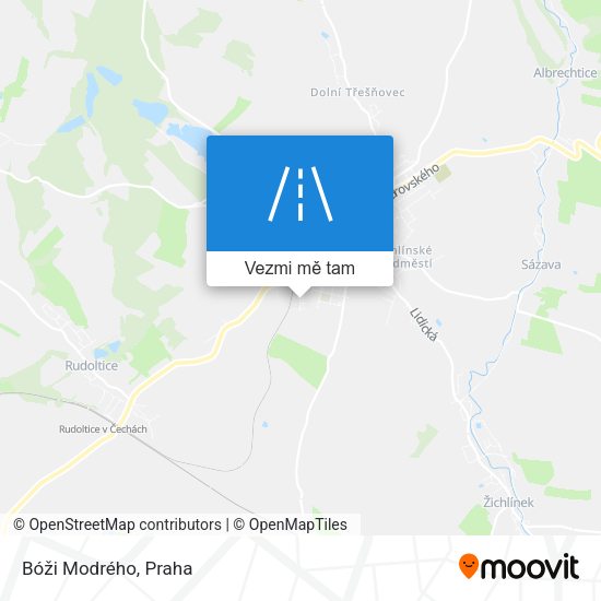 Bóži Modrého mapa