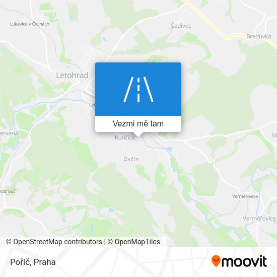 Poříč mapa