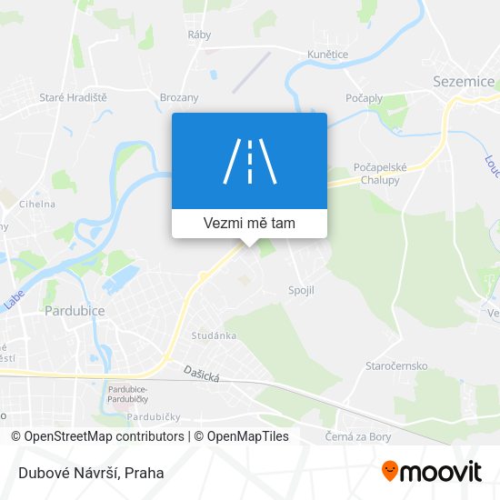 Dubové Návrší mapa