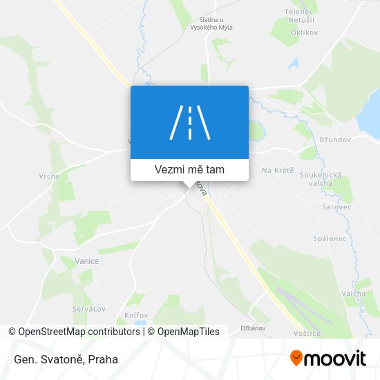 Gen. Svatoně mapa