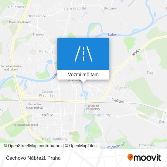 Čechovo Nábřeží mapa