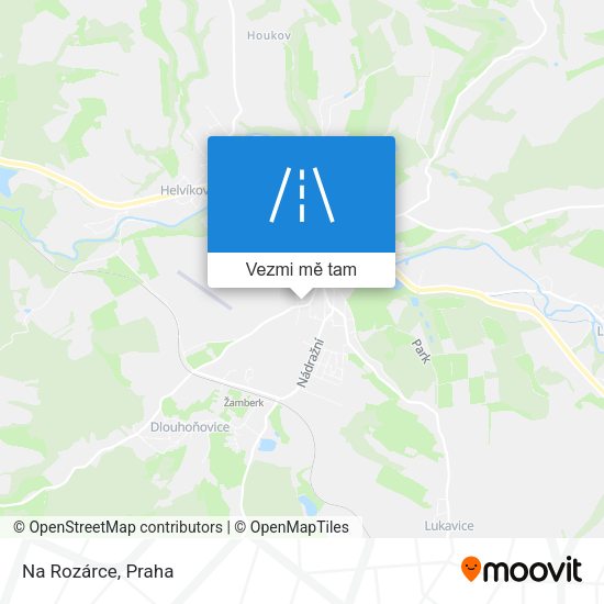 Na Rozárce mapa