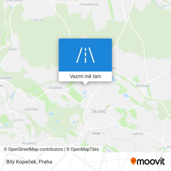 Bílý Kopeček mapa