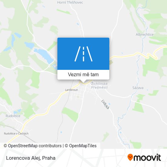 Lorencova Alej mapa