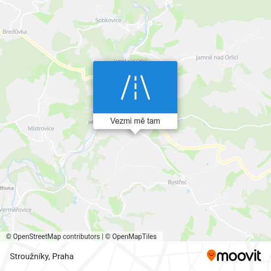 Stroužníky mapa
