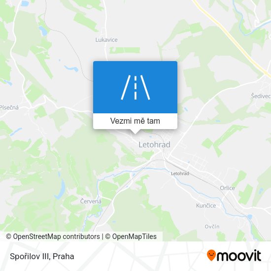 Spořilov III mapa