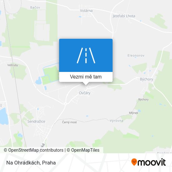 Na Ohrádkách mapa