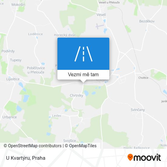 U Kvartýru mapa