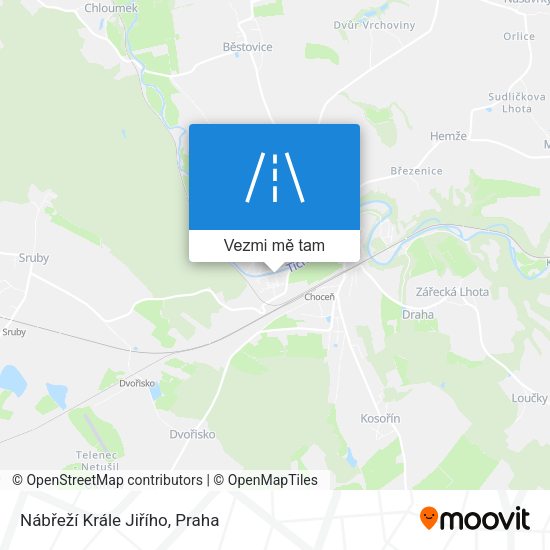 Nábřeží Krále Jiřího mapa