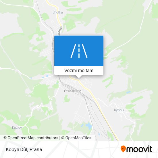 Kobylí Důl mapa