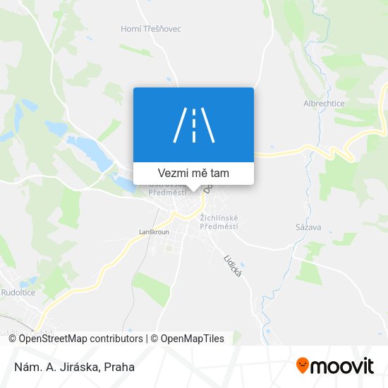 Nám. A. Jiráska mapa