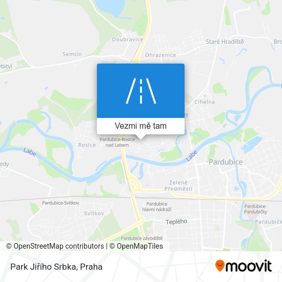 Park Jiřího Srbka mapa