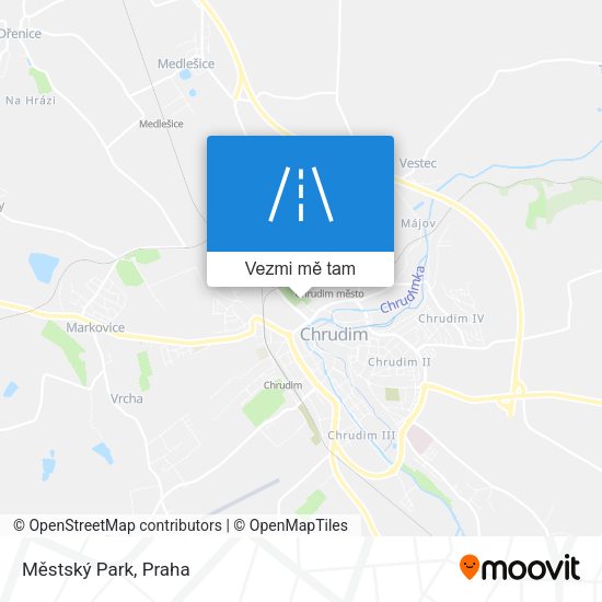 Městský Park mapa