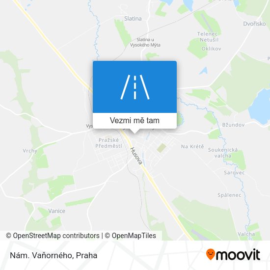 Nám. Vaňorného mapa
