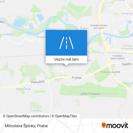 Miloslava Špinky mapa