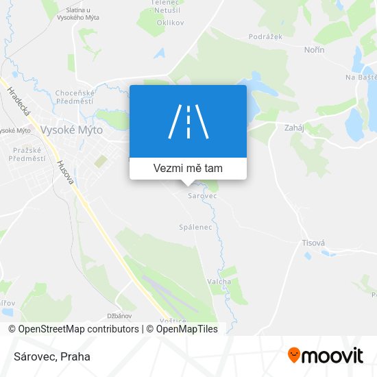 Sárovec mapa
