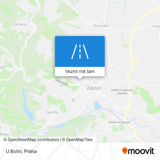 U Bořin mapa